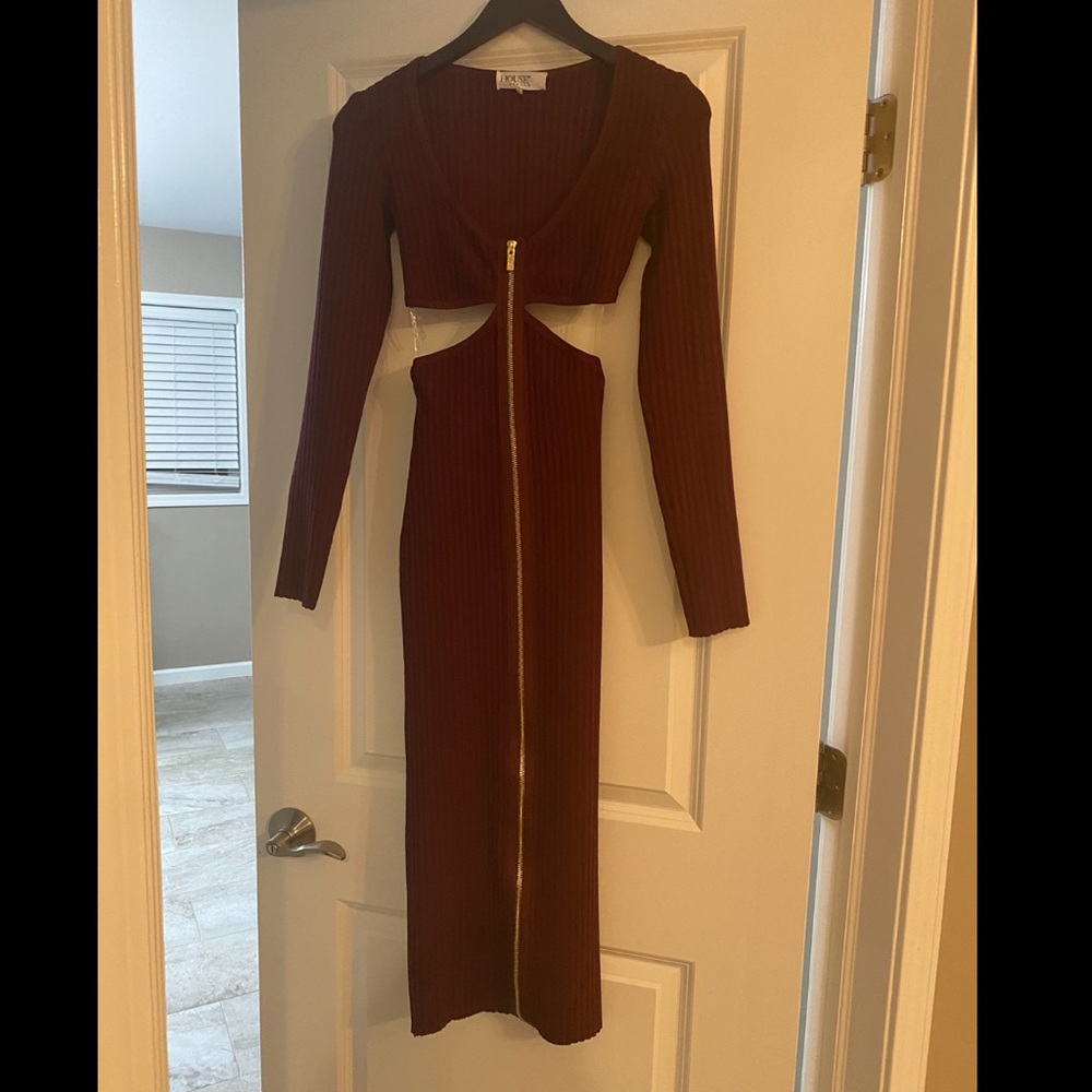 House of CB Cut Out Sweater Dress